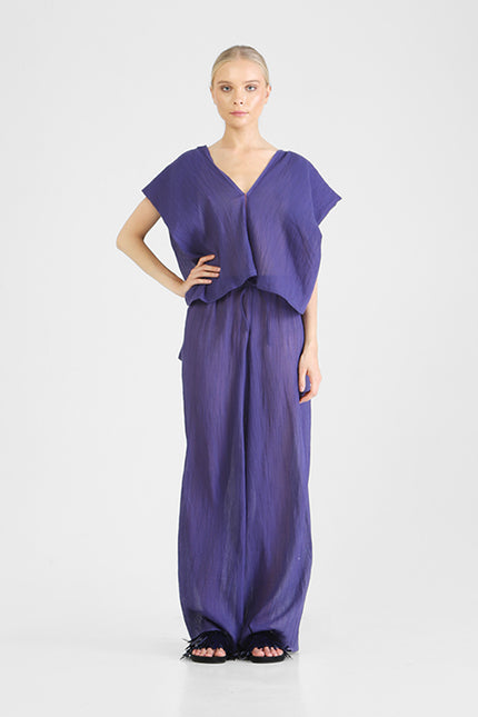 Hilma - Asymmetric crinckled top