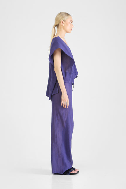 Hilma - Asymmetric crinckled top
