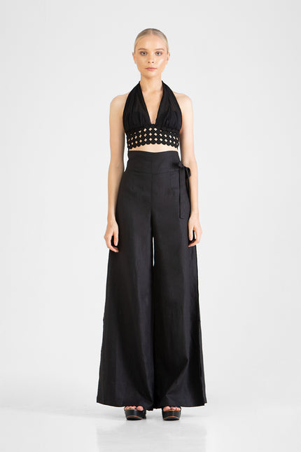 Hanar - High Waisted Palazzo Pants