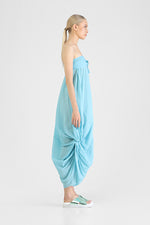 Havana - Strapless dress with waterfall drapery