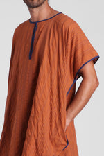 Fuad - Unisex kaftan with irregular stich detail