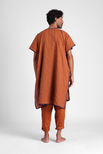 Fuad - Unisex kaftan with irregular stich detail