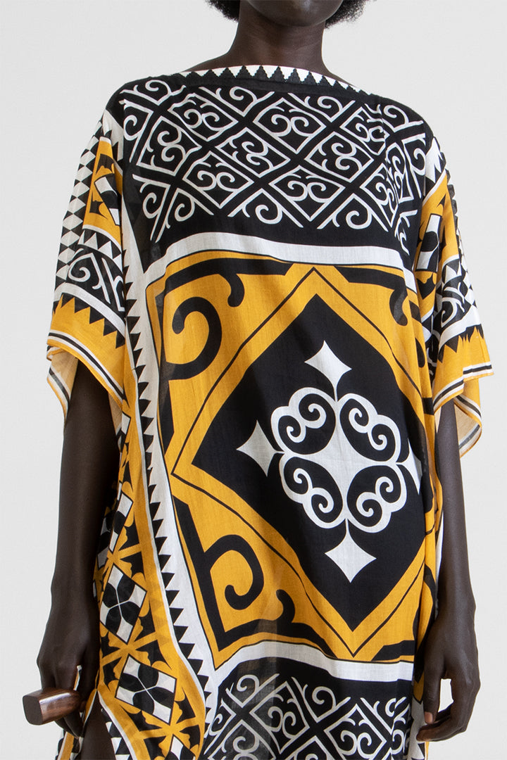 Illiar - Featherlight digital print kaftan