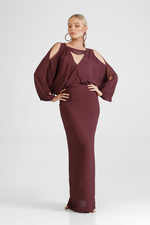 Gamala - Versatile elegant dress with peek-a-boo sleeves