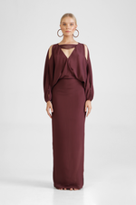 Gamala - Versatile elegant dress with peek-a-boo sleeves