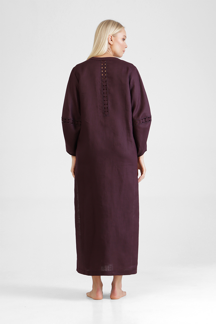 Hadiya - Coin detailed kaftan with balloon sleeves