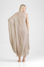 Hilja - Kaftan with abstract figure and asymmetrical sleeve