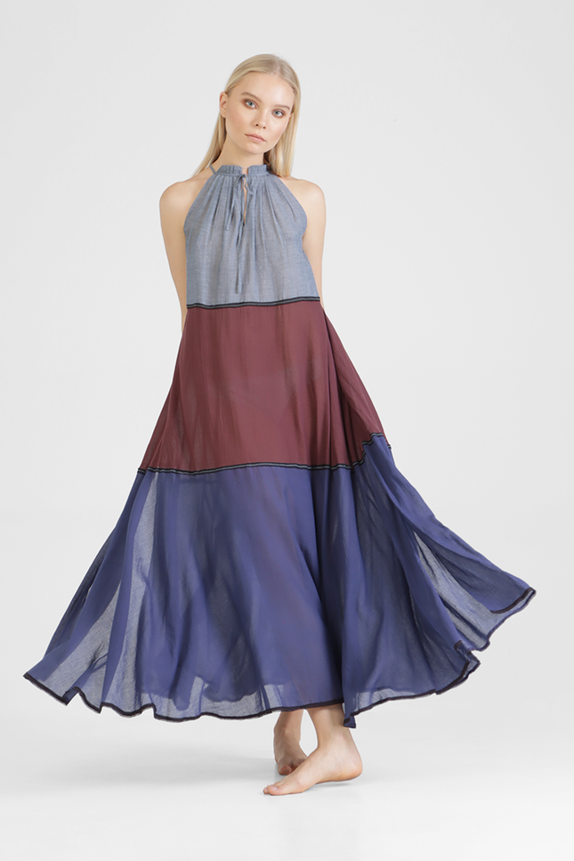 Ichene - Panel maxi dress