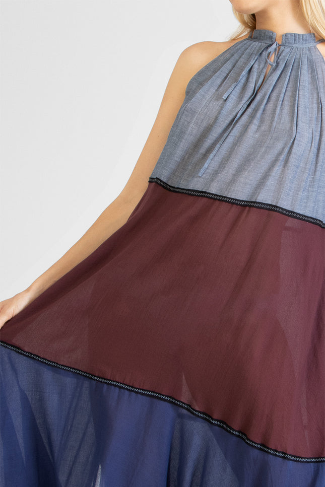 Ichene - Panel maxi dress