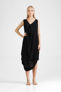 Harla - Sleeveless draped dress