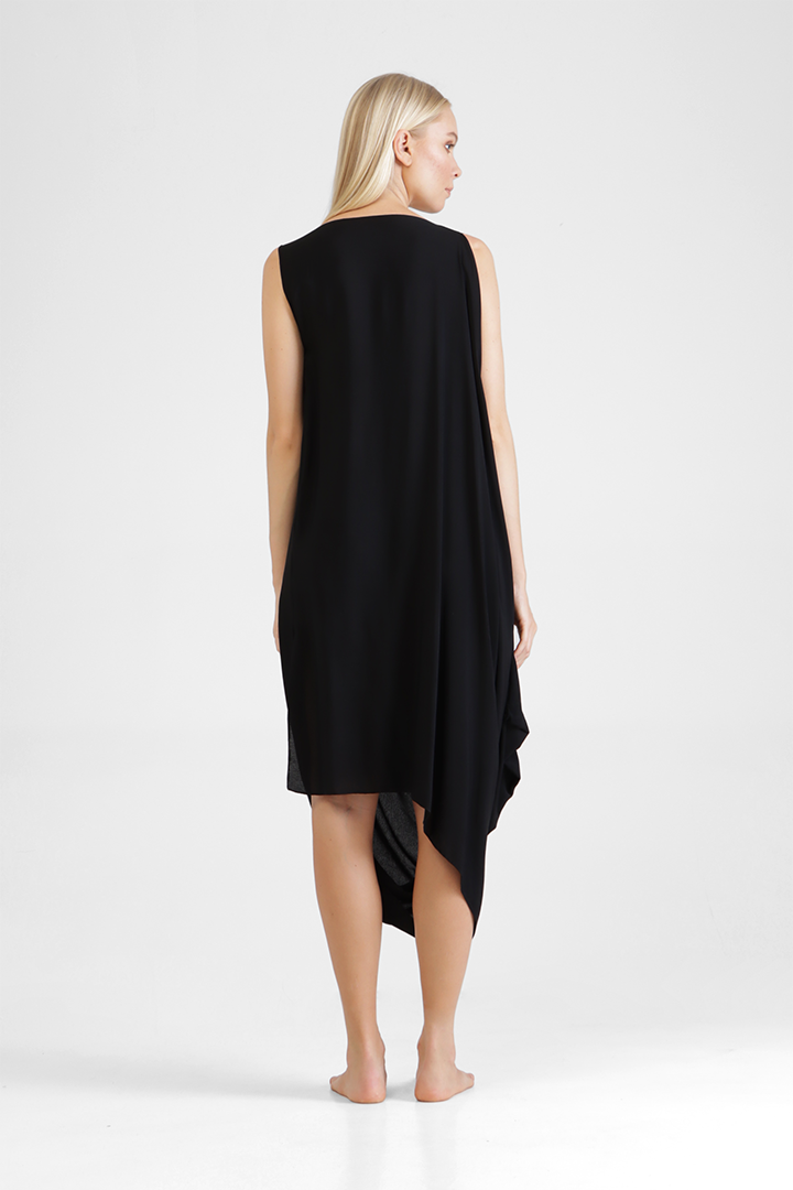 Harla - Sleeveless draped dress