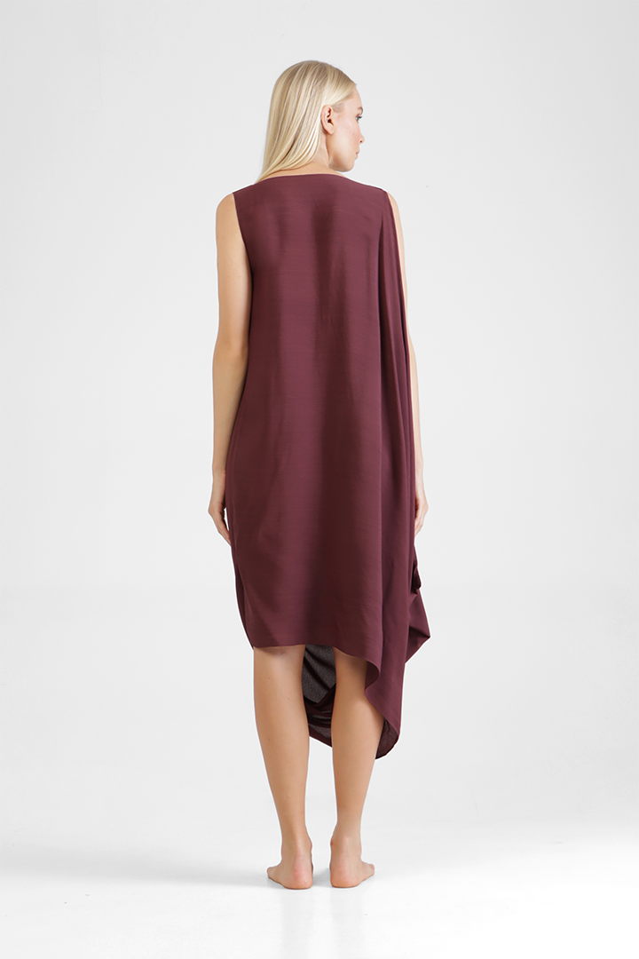 Harla - Sleeveless draped dress