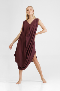 Harla - Sleeveless draped dress