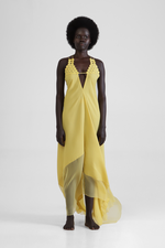 Florrie - Long dress with plunging v-neck