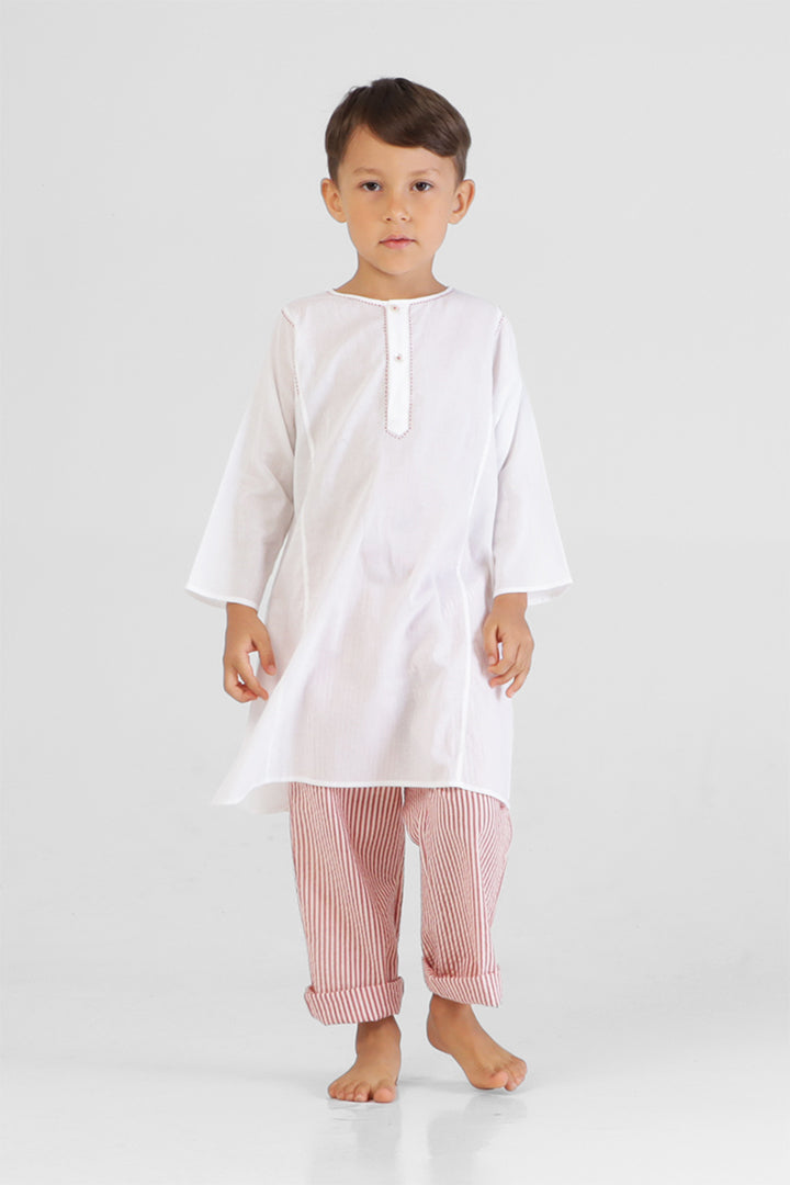 Adventure Time - Cotton stripe long kurta