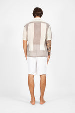 Faim - Dual color stripes camp shirt