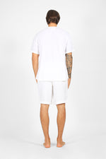 Harris - Irregular check applique short sleeves T-shirt