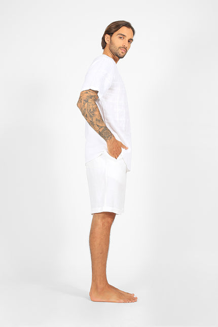Harris - Irregular Check Appliqué Short Sleeves T-Shirt