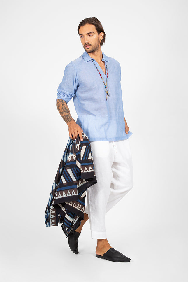Imanol - Yarn dyed polo shirt