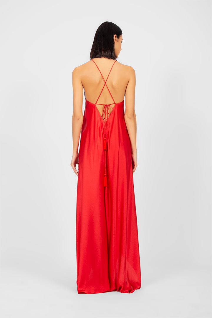 Ilythia - Flowy halter dress