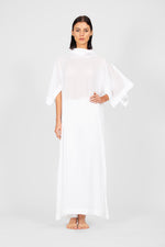 Shana - Draped collar long dress