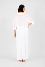 Shana - Draped collar long dress