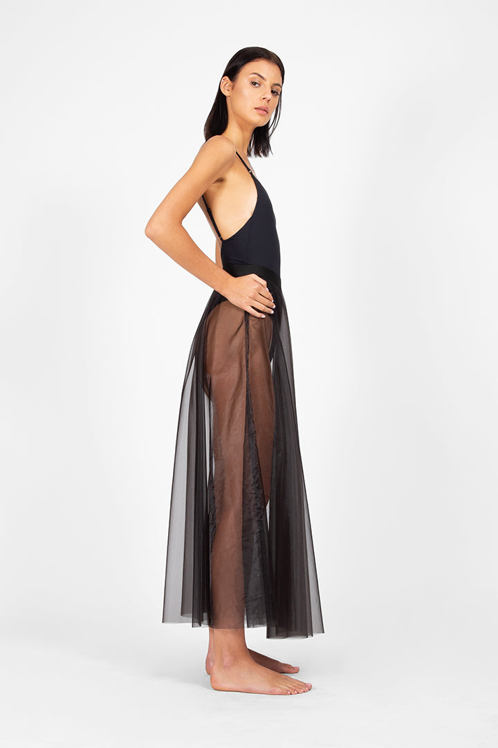 Hadel - Sheer nylon skirt