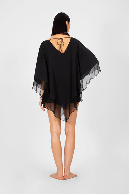Inki - Chiffon Bordered Evening Triangle Top