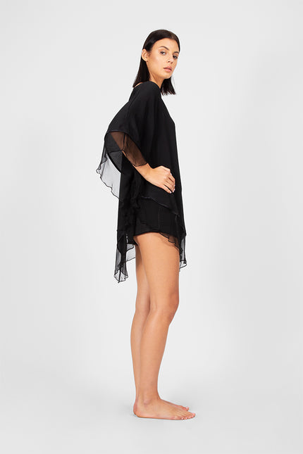 Inki - Chiffon Bordered Evening Triangle Top