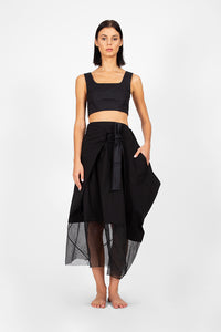 Haimi - Assymetrical draped skirt