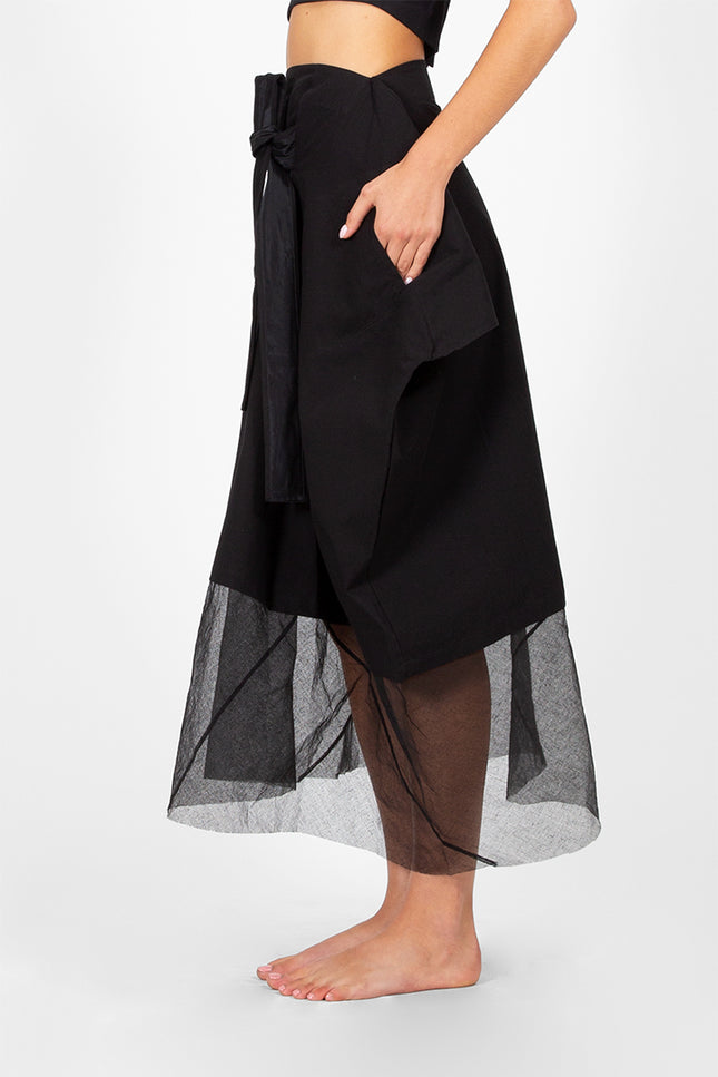 Haimi - Assymetrical draped skirt