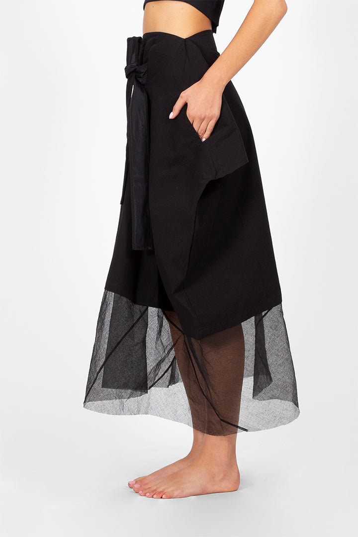 Haimi - Assymetrical draped skirt