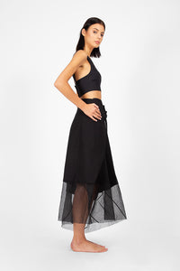 Haimi - Assymetrical draped skirt