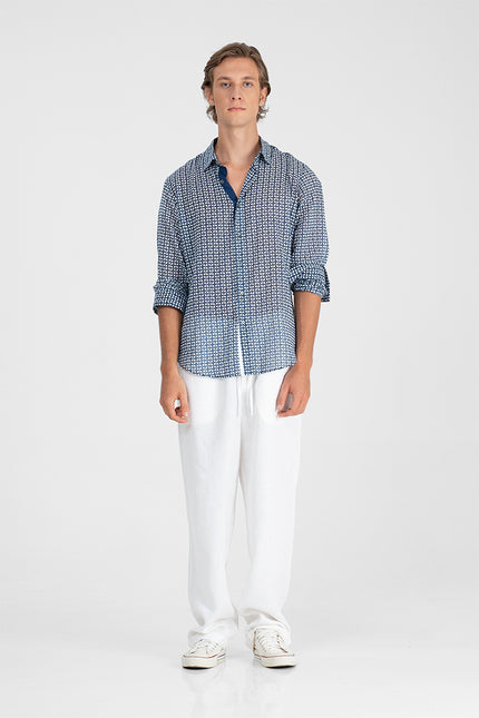Kolten - Windmill print long sleeves shirt