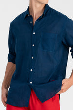 Ilan - Indigo khadi oversized long sleeves shirt
