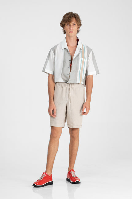 Benja - Elastic Waisted Short Pants