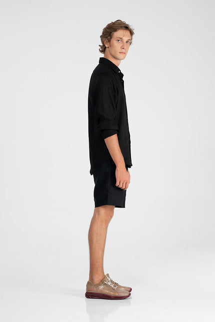Calli - Classic linen long sleeve shirt