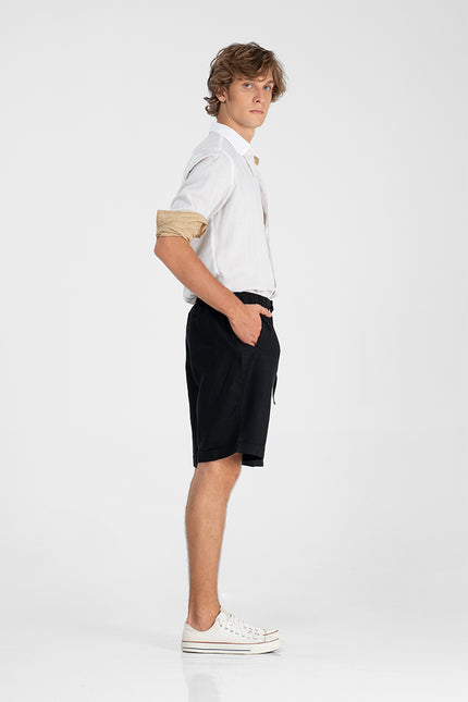 Benja - Elastic Waisted Short Pants