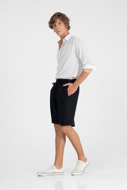 Benja - Elastic Waisted Short Pants