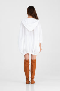 Jacolyn - Oversized egg shaped parka dress