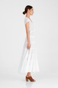 Joanka - Twisted front tiered dress