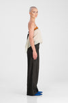 Kimber - Pleated linen wide pants