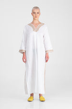 Kailani - Deep neck embroidered dress