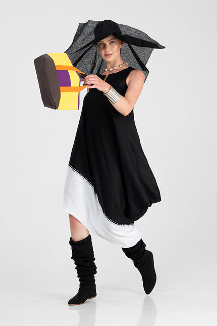 Apia - Tilted Asymmetric Sleeveless Dress