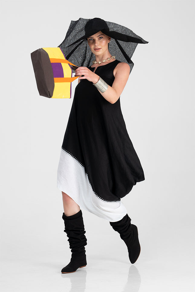 Apia - Tilted Asymmetric Sleeveless Dress