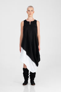 Apia - Tilted asymmetric sleeveless dress