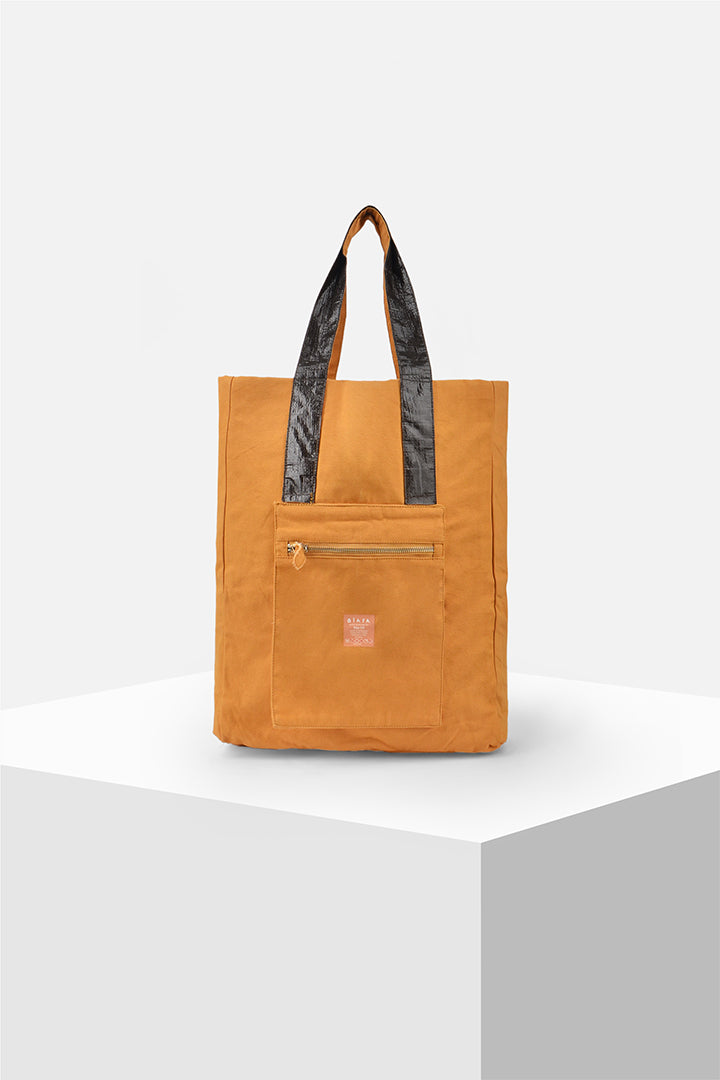 Bucket - Dual fabric reversible tote