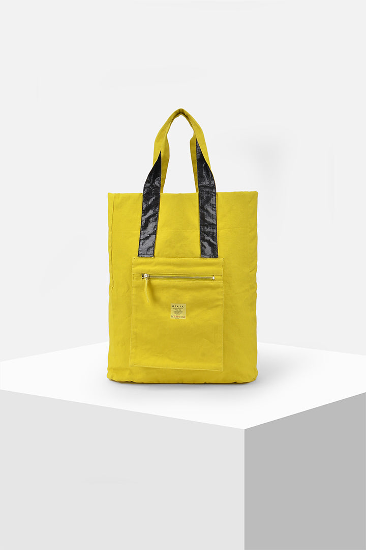 Bucket - Dual fabric reversible tote