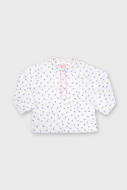 Mini Me - Cotton screen print short kurta