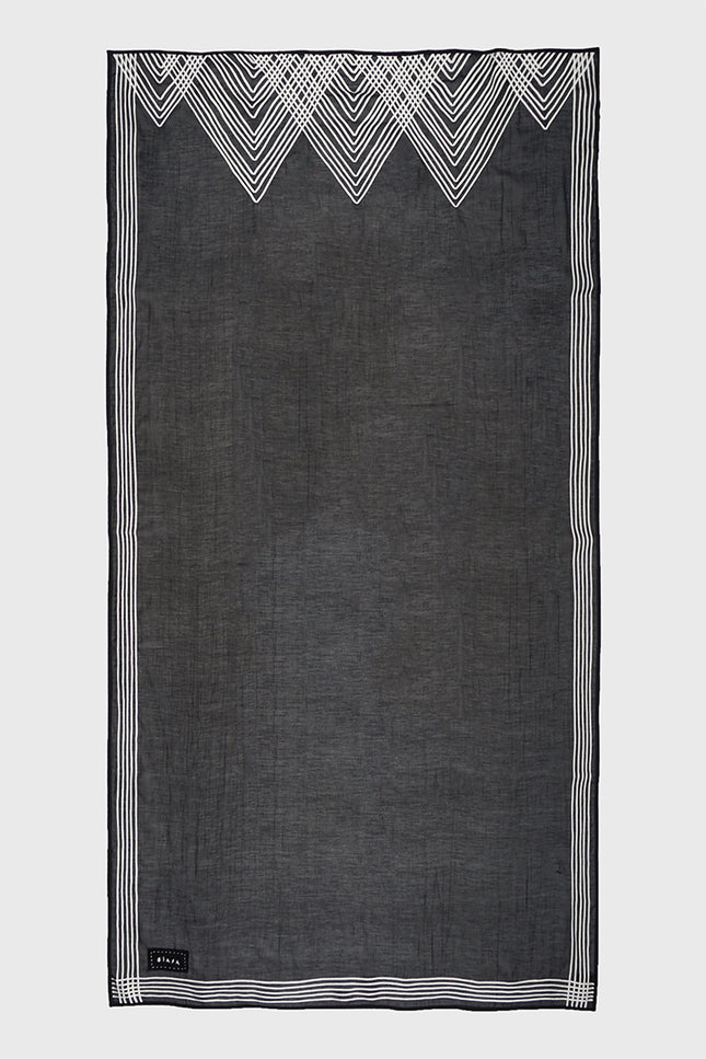 Faline - Geometric Appliqué Sarong
